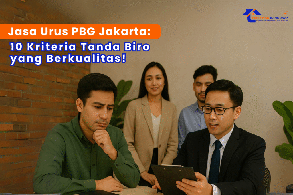 Jasa Urus PBG Jakarta: 10 Kriteria Tanda Biro yang Berkualitas!