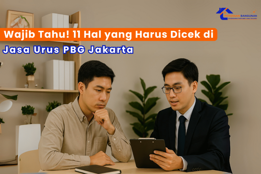 Wajib Tahu! 11 Hal yang Harus Dicek di Jasa Urus PBG Jakarta