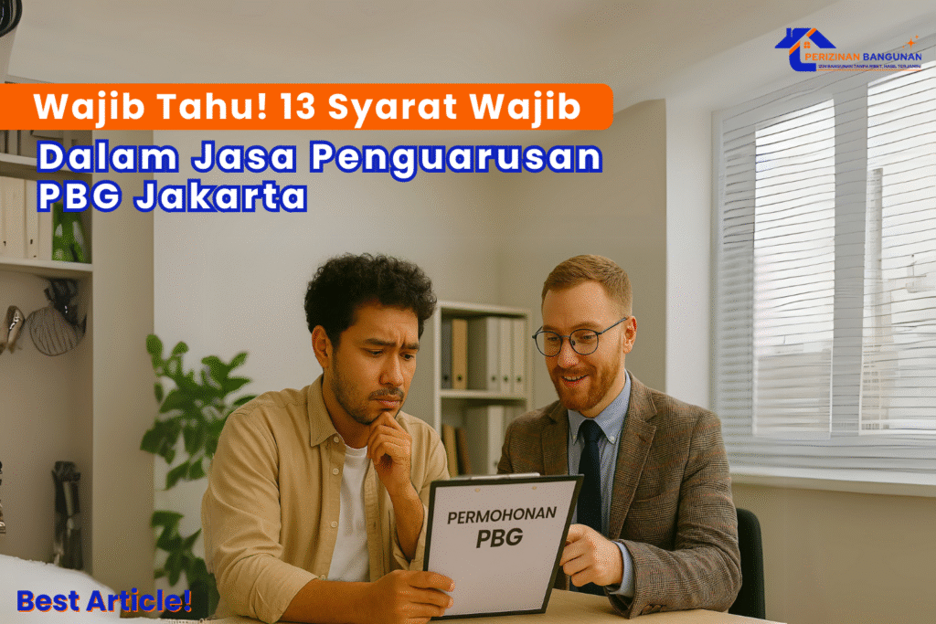 Wajib Tahu! 13 Syarat Wajib dalam Jasa Pengurusan PBG Jakarta