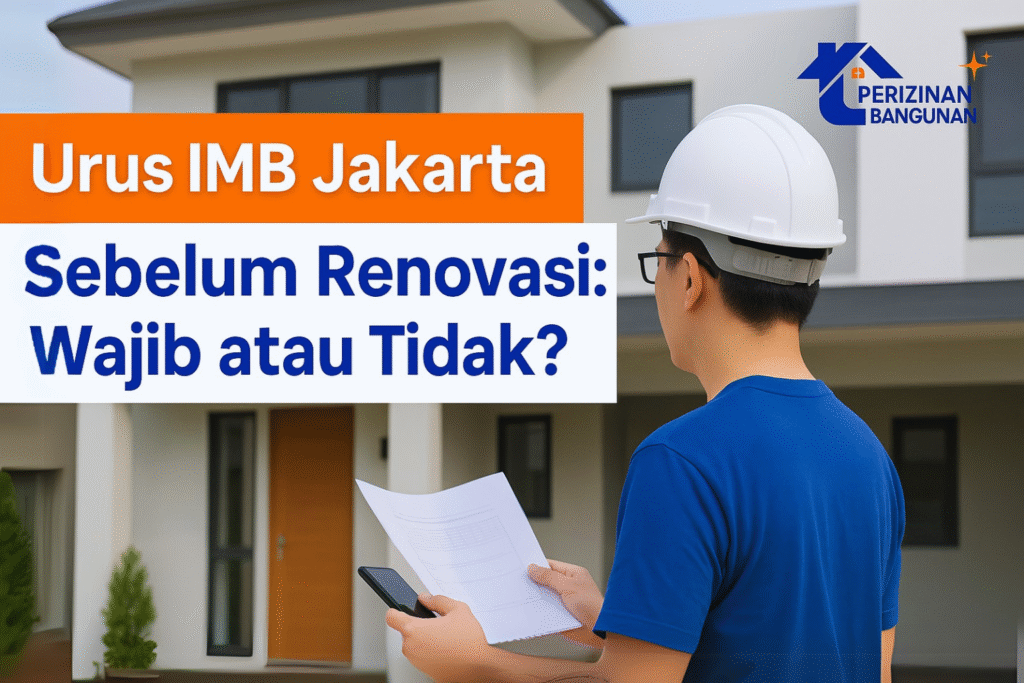 ilustrasi Proses pengurusan IMB Jakarta sebelum renovasi