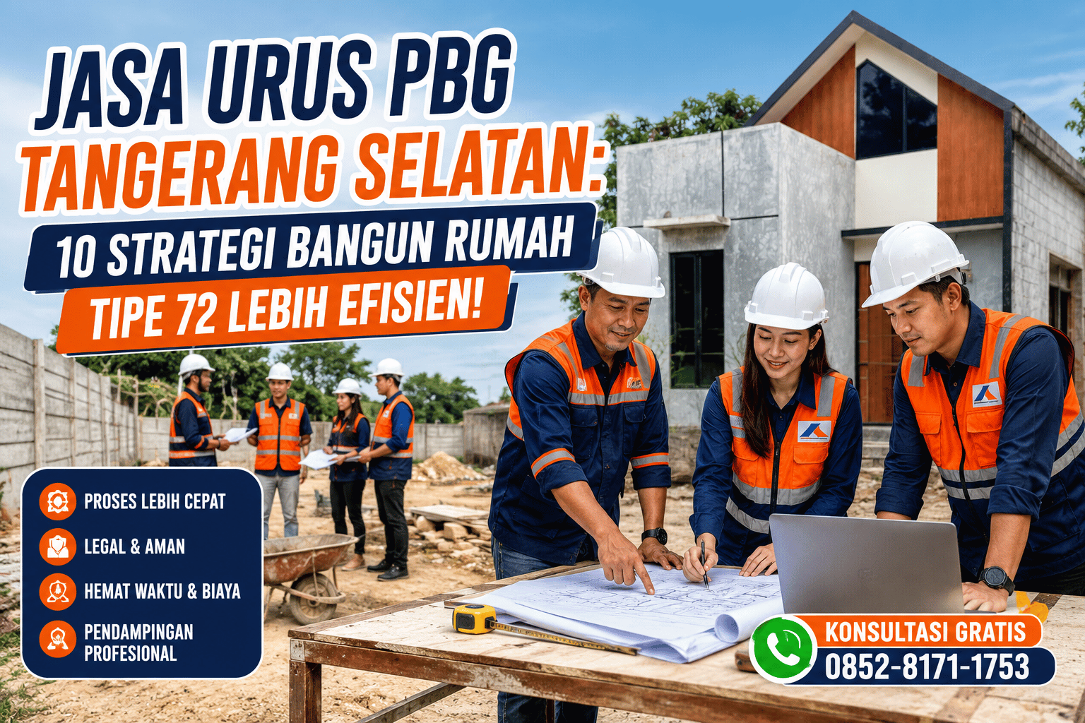 Jasa Urus PBG Tangerang Selatan: 10 Strategi Bangun Rumah Tipe 72 Lebih Efisien! Best Agency