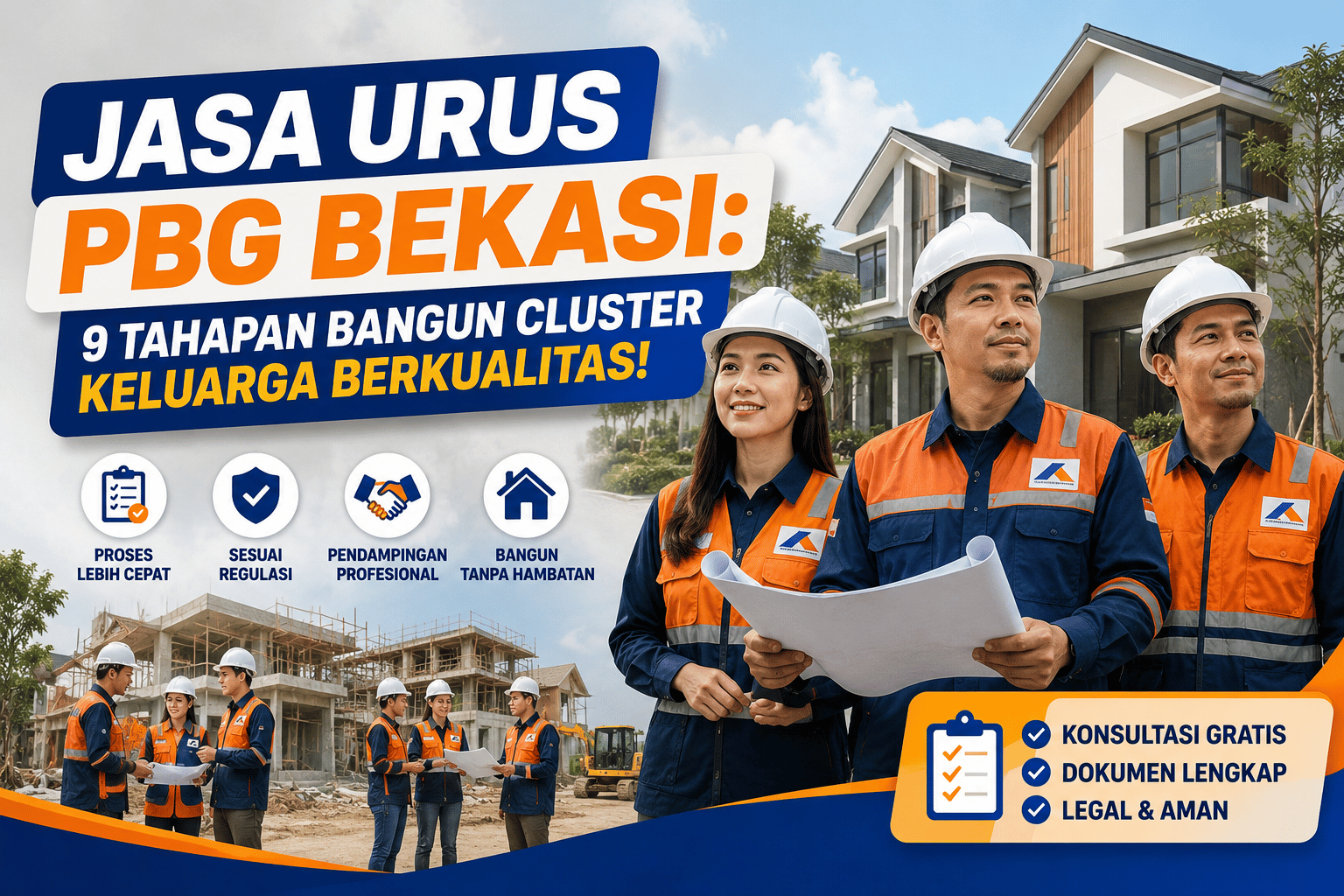 Jasa Urus PBG Bekasi: 9 Tahapan Bangun Cluster Keluarga Berkualitas! Best Agency