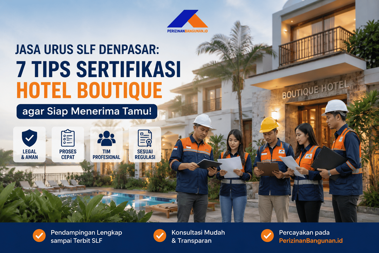 Jasa Urus SLF Denpasar: 7 Tips Sertifikasi Hotel Boutique agar Siap Menerima Tamu! Best Agency