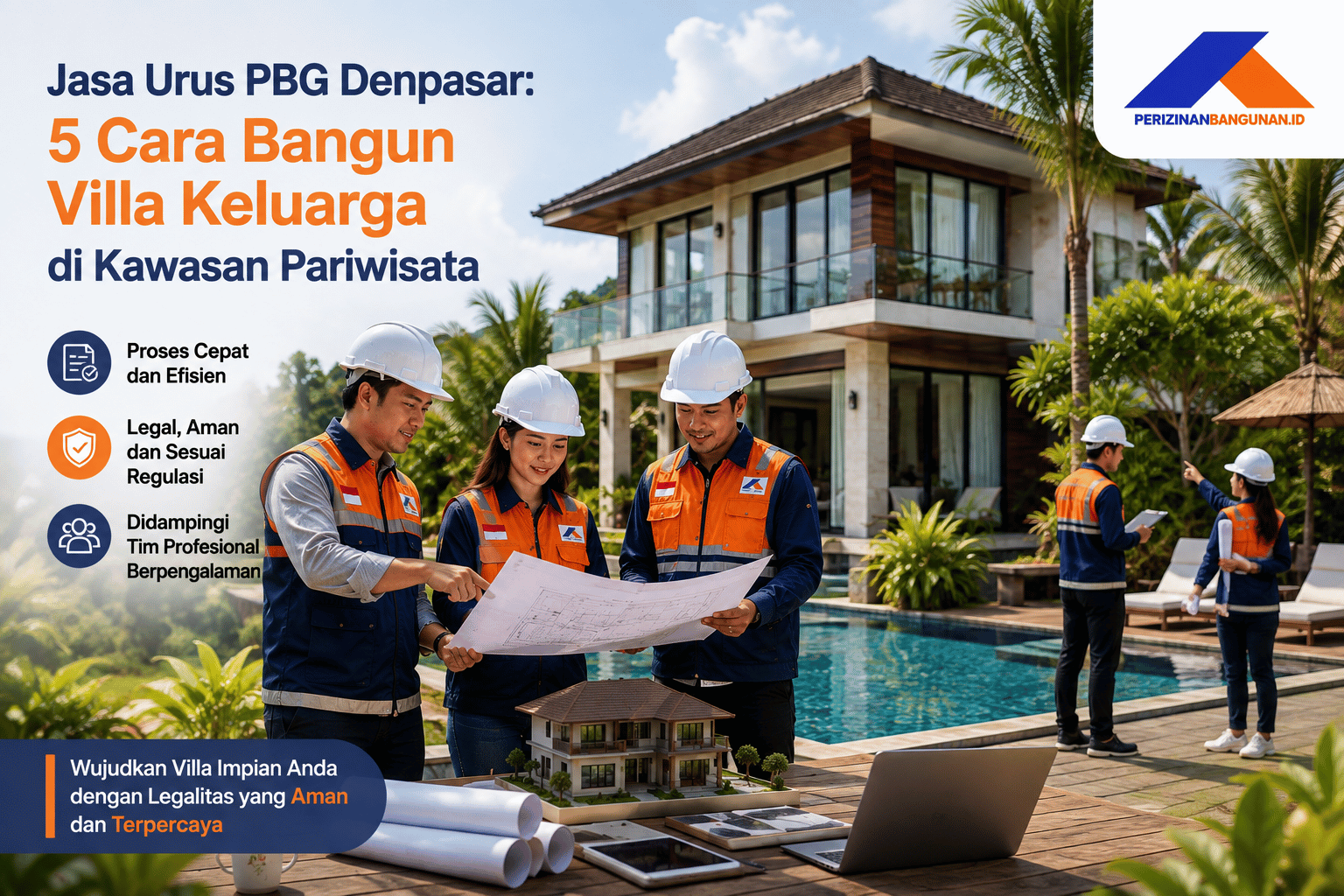 Jasa Urus PBG SLF Denpasar: 5 Cara Bangun Villa Keluarga di Kawasan Pariwisata! Best Agency