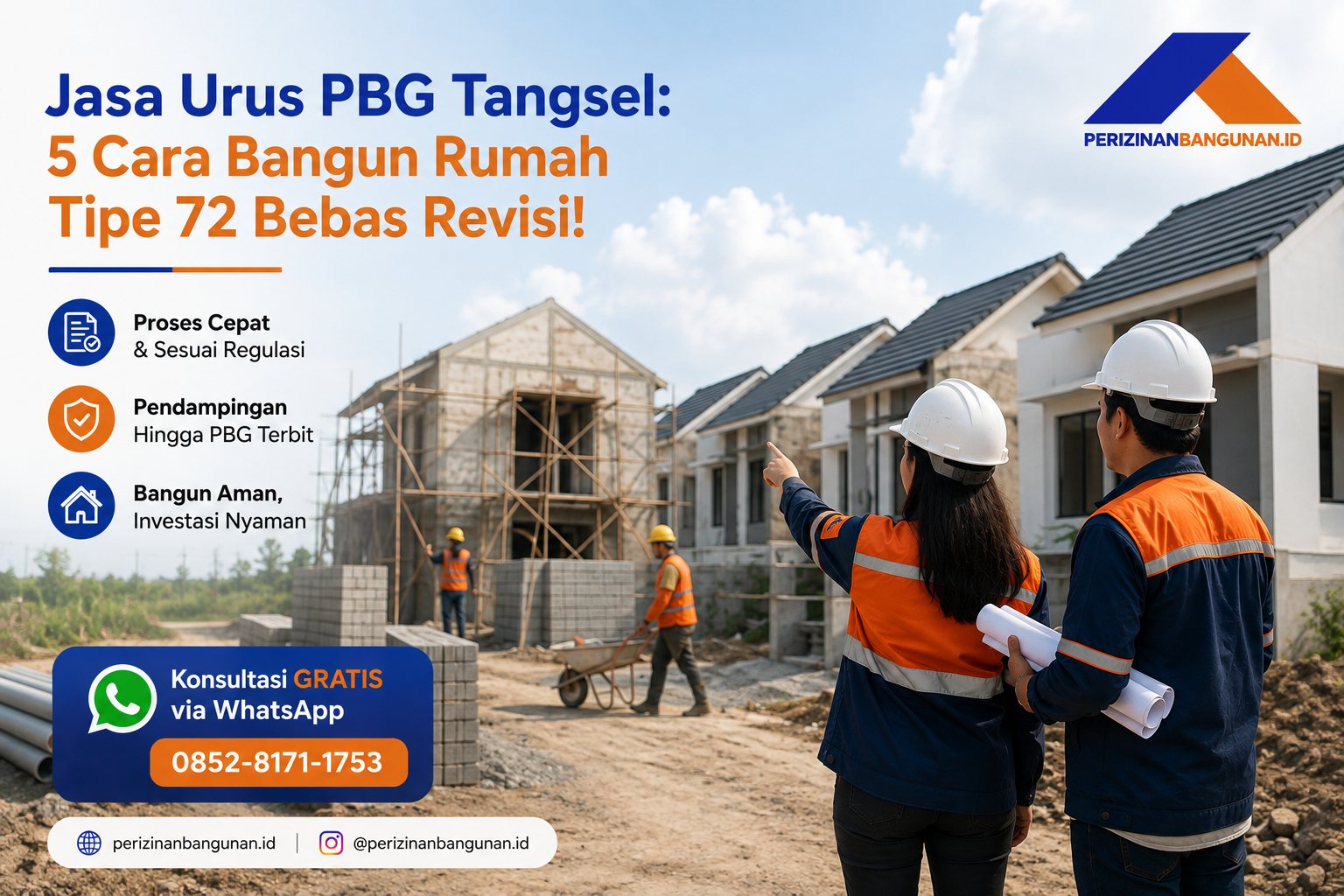 Jasa Urus PBG Tangsel: 5 Cara Bangun Rumah Tipe 72 Bebas Revisi! Best Agency