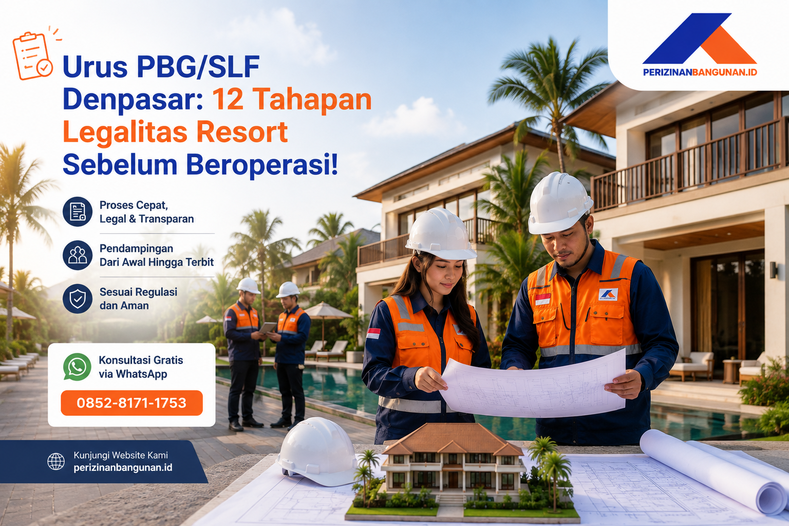 Urus PBG/SLF Denpasar: 12 Tahapan Legalitas Resort Sebelum Beroperasi agar Aman dan Cepat! Best Agency