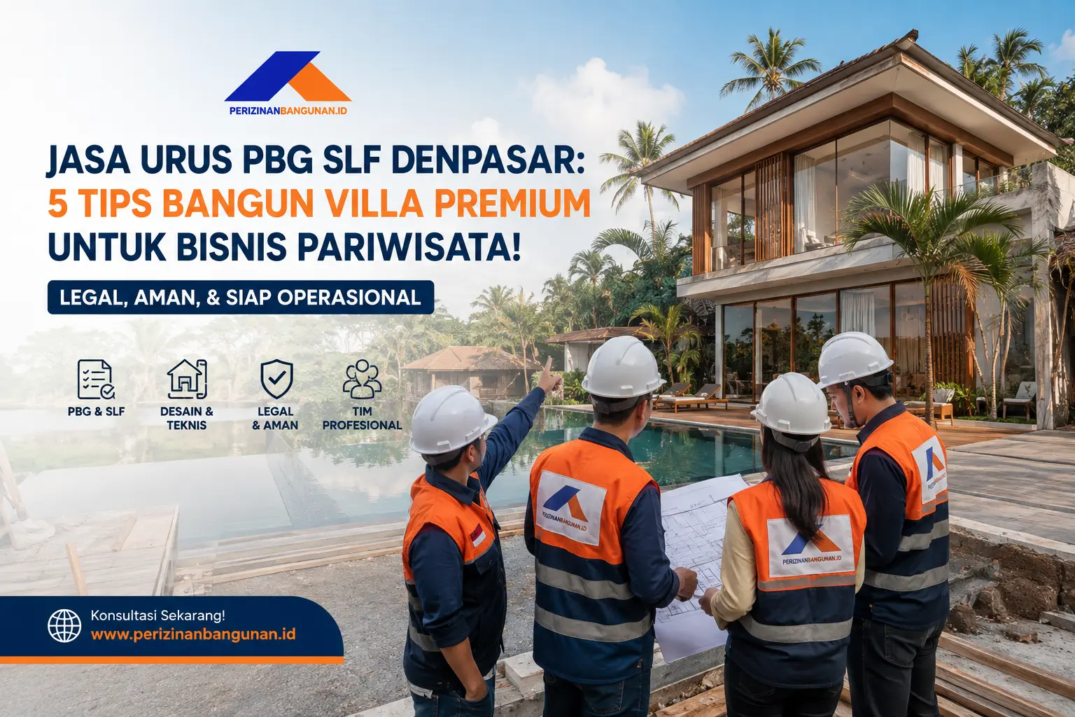Jasa Urus PBG SLF Denpasar: 5 Tips Bangun Villa Premium untuk Bisnis Pariwisata! Best Agency