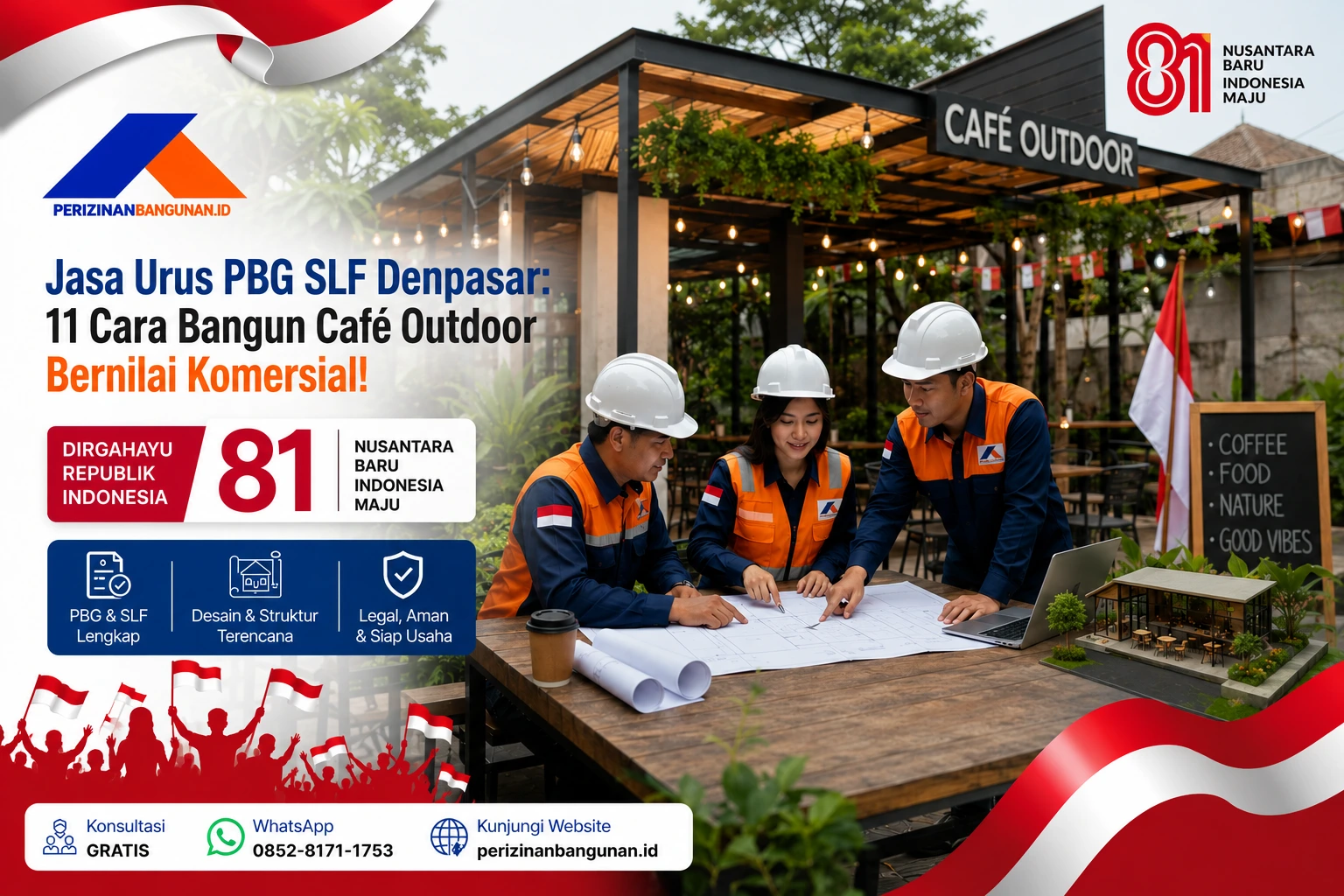 Jasa Urus PBG SLF Denpasar: 11 Cara Bangun Café Outdoor Bernilai Komersial! Best Agency