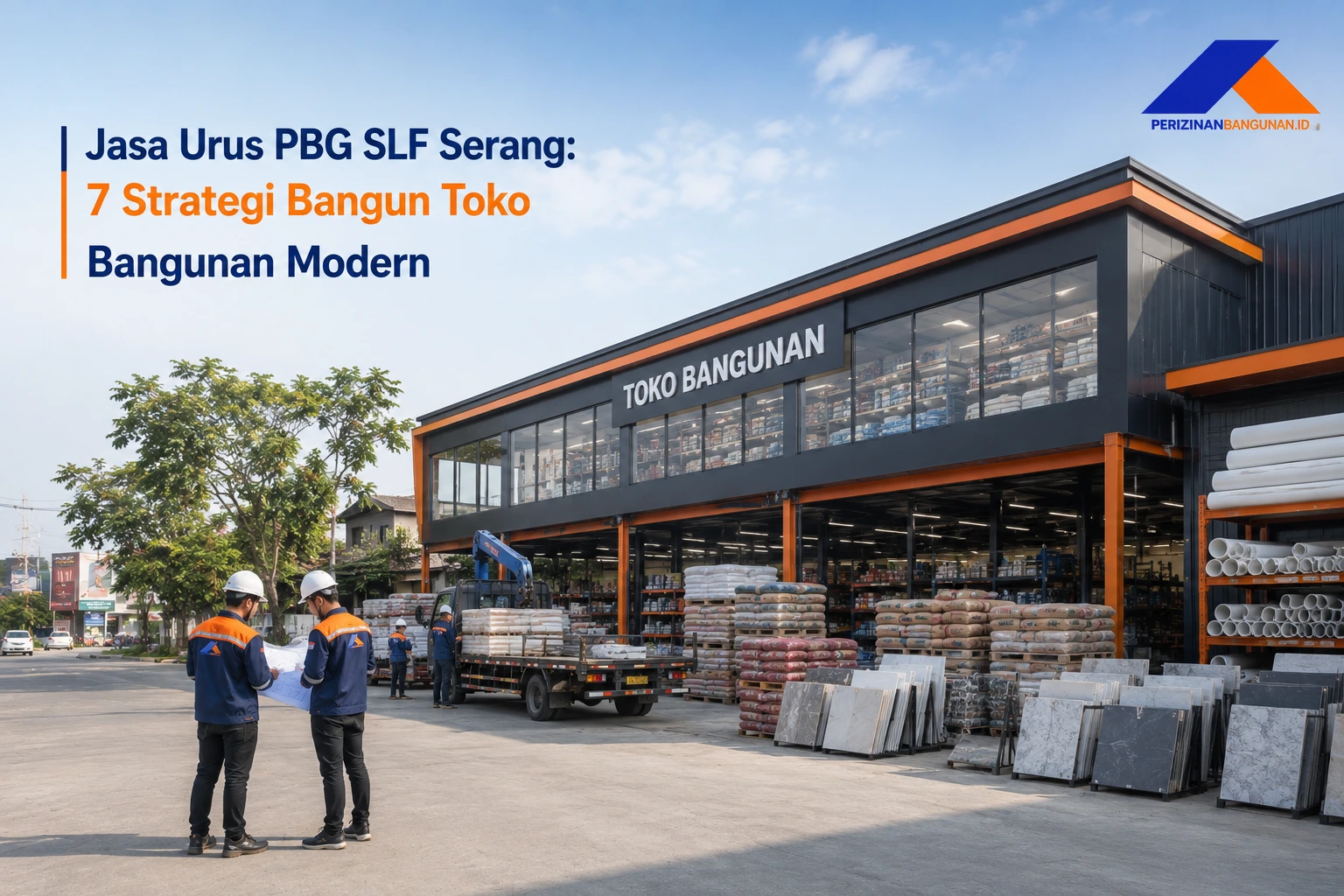 Jasa Urus PBG SLF Serang: 7 Strategi Bangun Toko Bangunan Modern! Best Agency