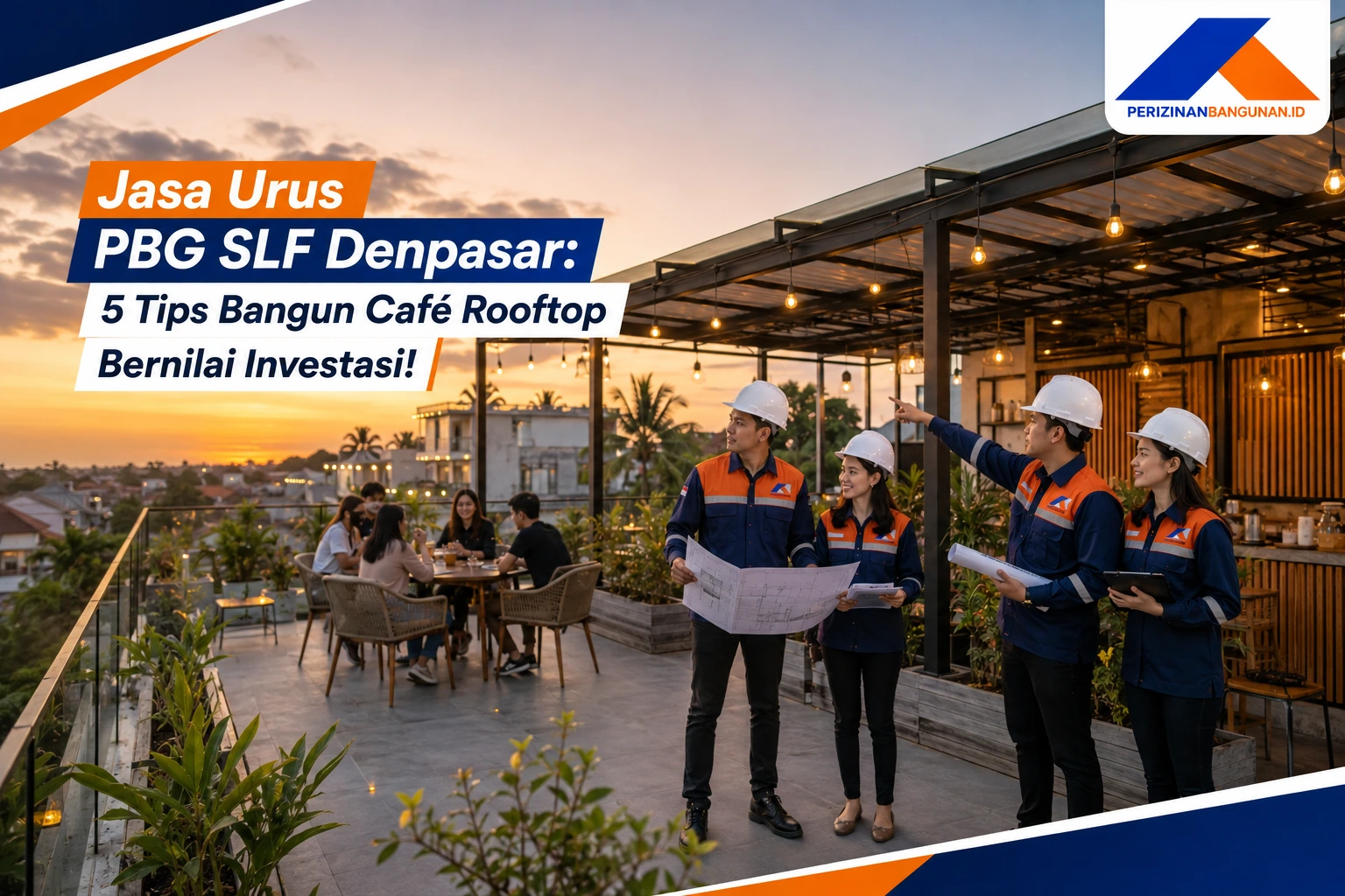 Jasa Urus PBG SLF Denpasar: 5 Tips Bangun Café Rooftop Bernilai Investasi! Best Agency