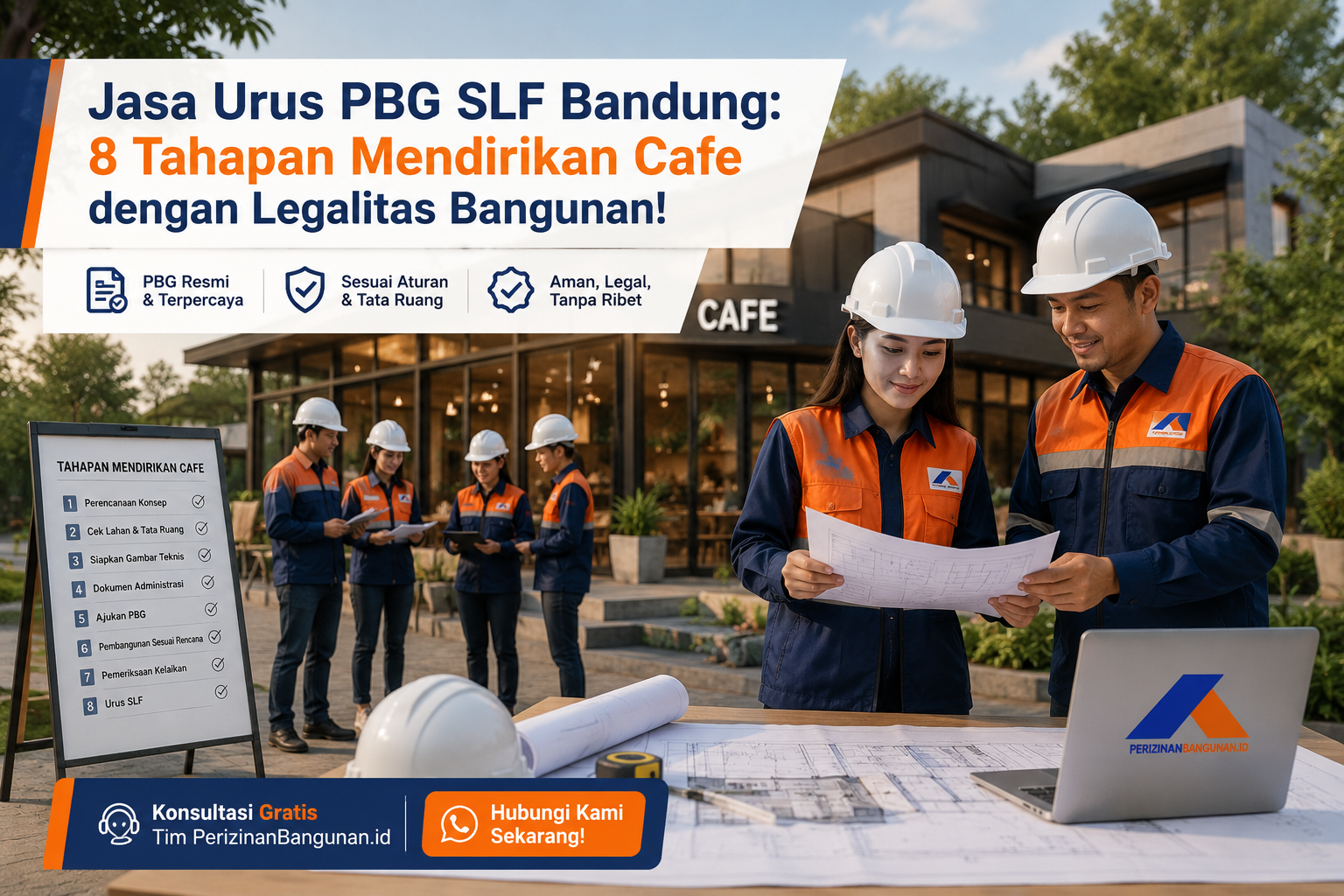 Jasa Urus PBG SLF Bandung: 8 Tahapan Mendirikan Cafe dengan Legalitas Bangunan! Best Agency