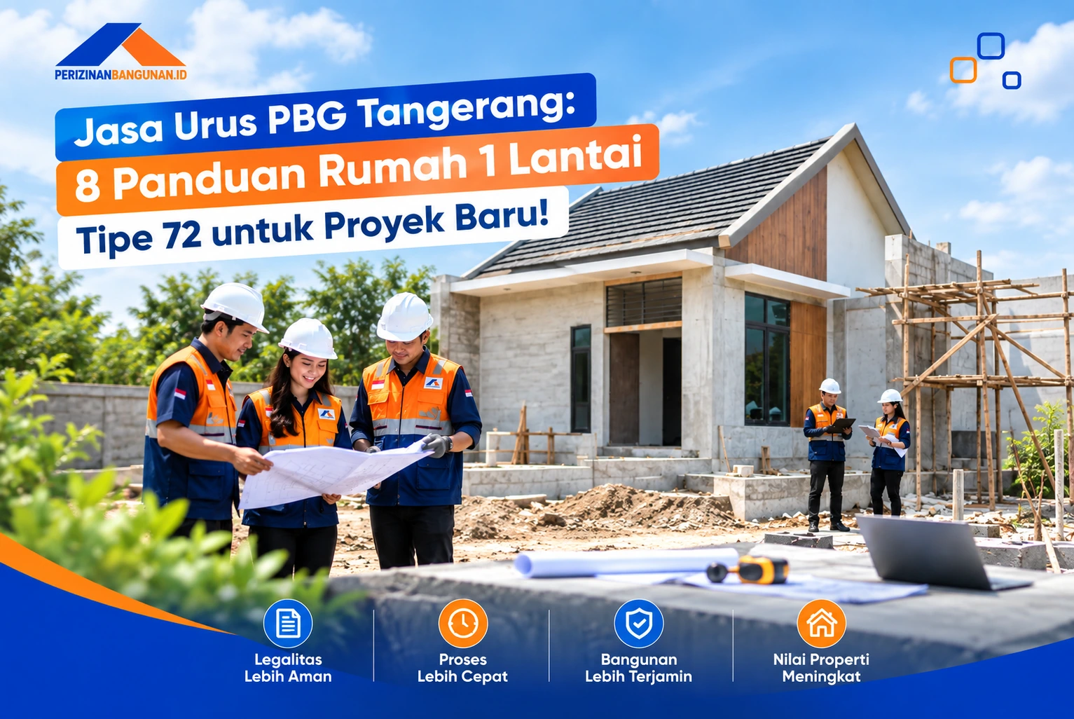 Jasa Urus PBG Tangerang: 8 Panduan Rumah 1 Lantai Tipe 72 untuk Proyek Baru! Best Agency